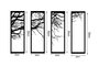 Wallity Tree Accesorio Decorativo de Pared Metálico Negro